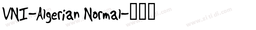 VNI-Algerian Normal字体转换
